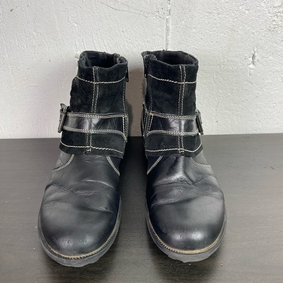 Josef Seibel leather/suede Leather ankle boot size 41 - Picture 6 of 9